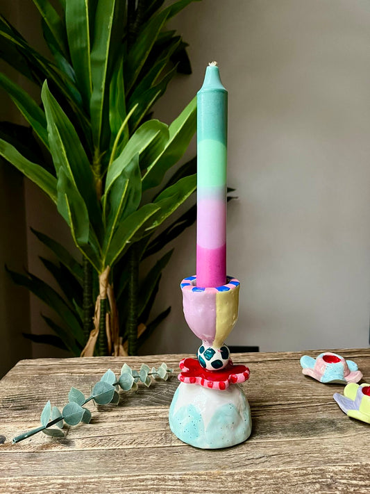 Candelabro & Vela Tropical Sunset