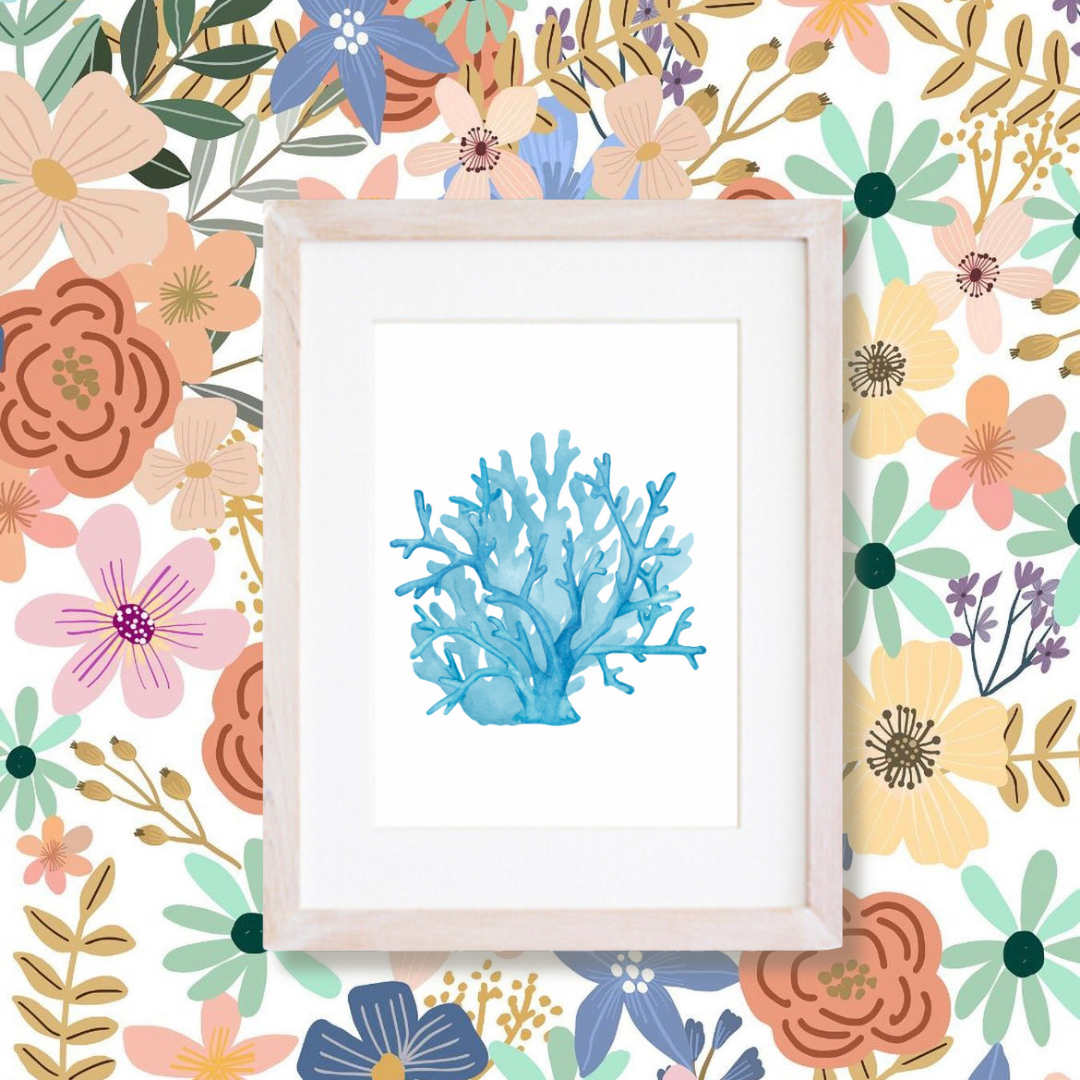 Cuadro Coral de Mar I