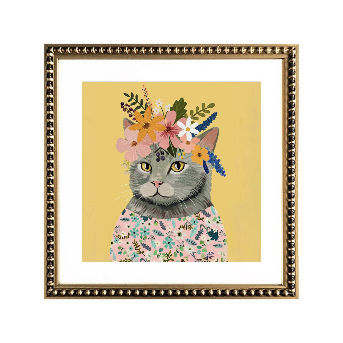 Cuadro Animal Gato Gris