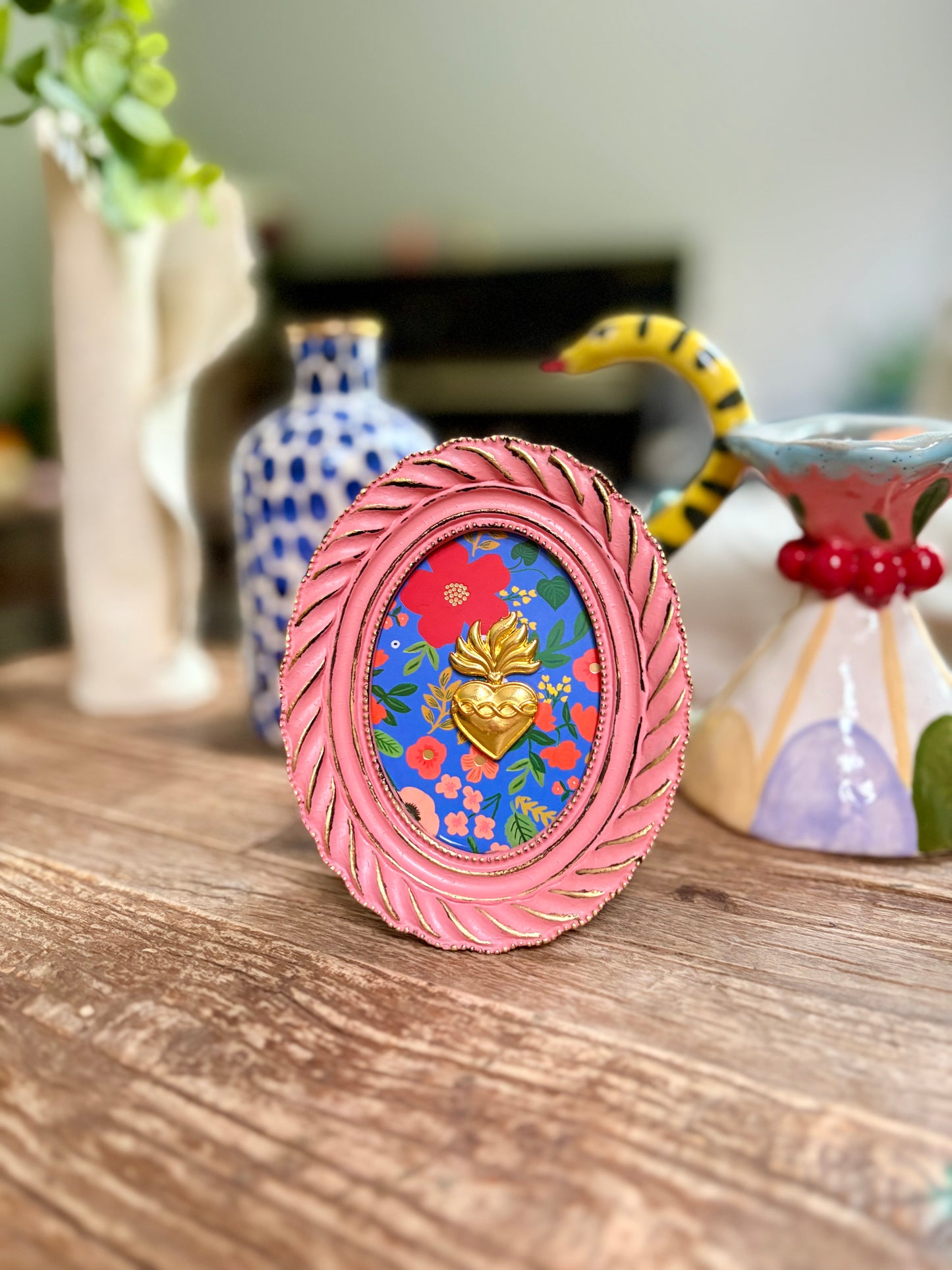 Cuadrito Corazón Rosé