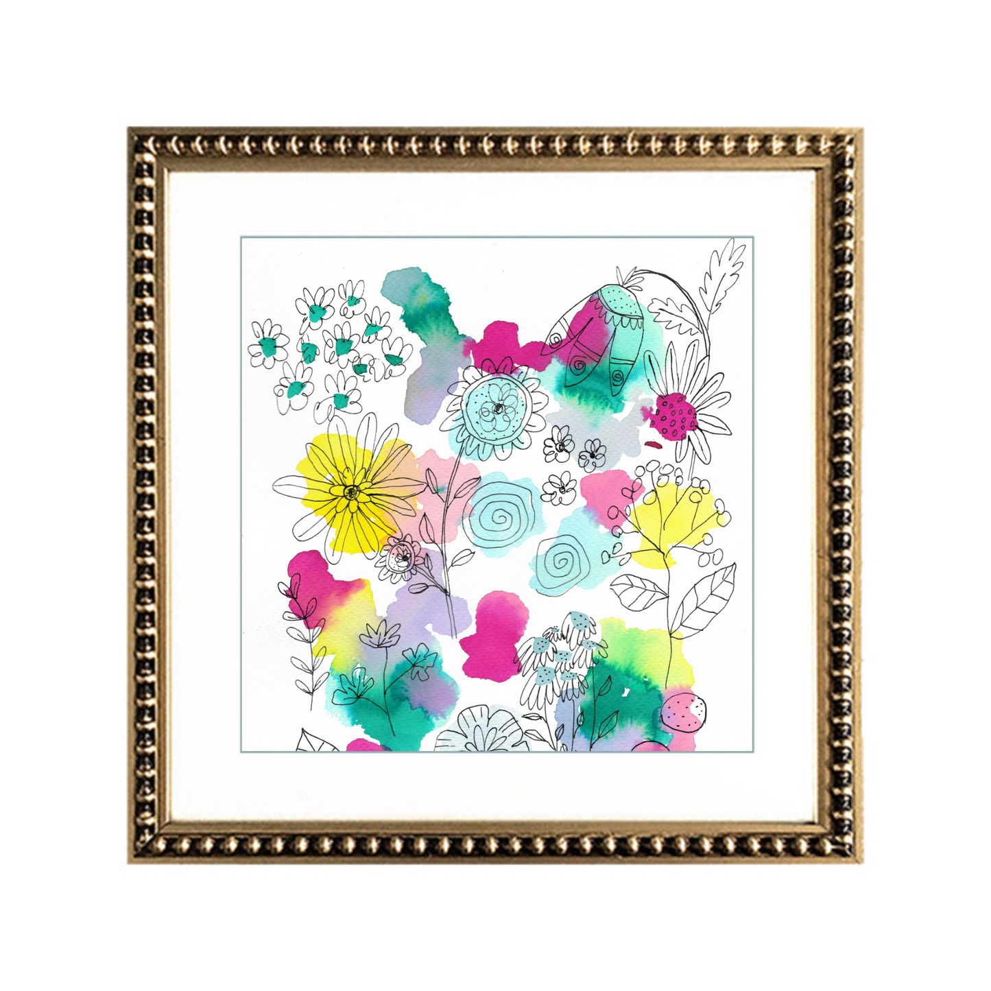 Cuadro Acuarela Mix I