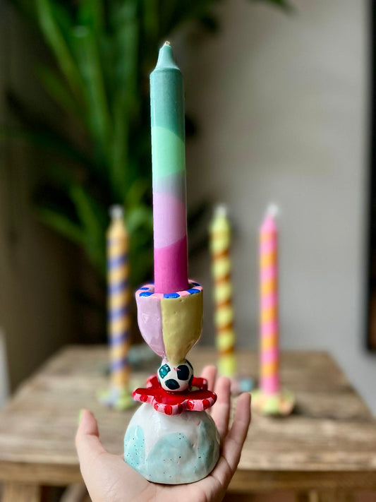 Candelabro & Vela Tropical Sunset