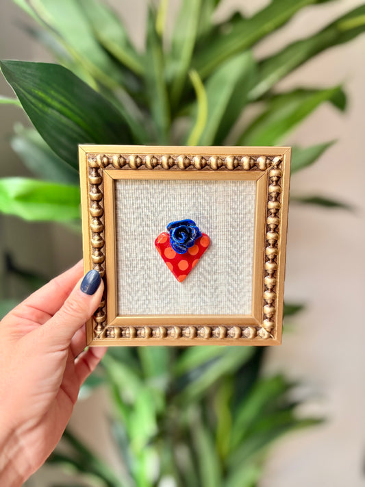 Cuadrito Corazón Puntitos
