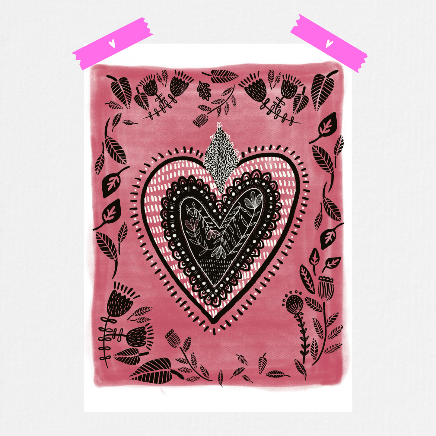 Lámina Corazón Tribu