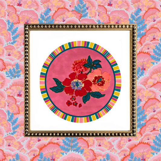 Cuadro Círculo de Flores VI