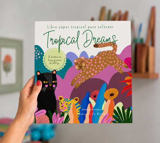 Libro para Pintar “Tropical Dreams”