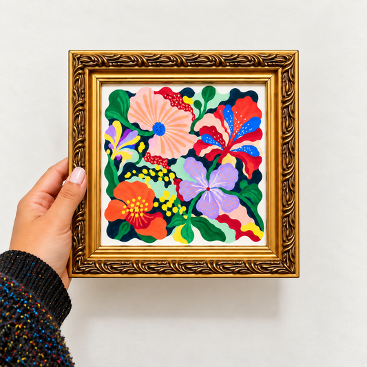 Cuadro Tropical Flowers I