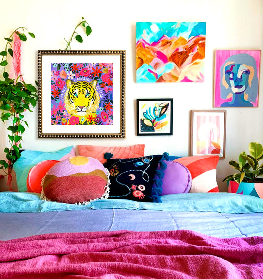Cuadro Tigre Floral