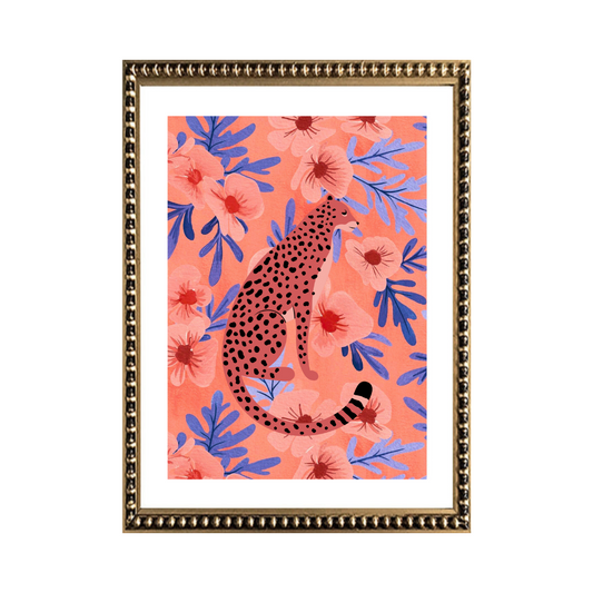 Cuadro Cheetah Flor