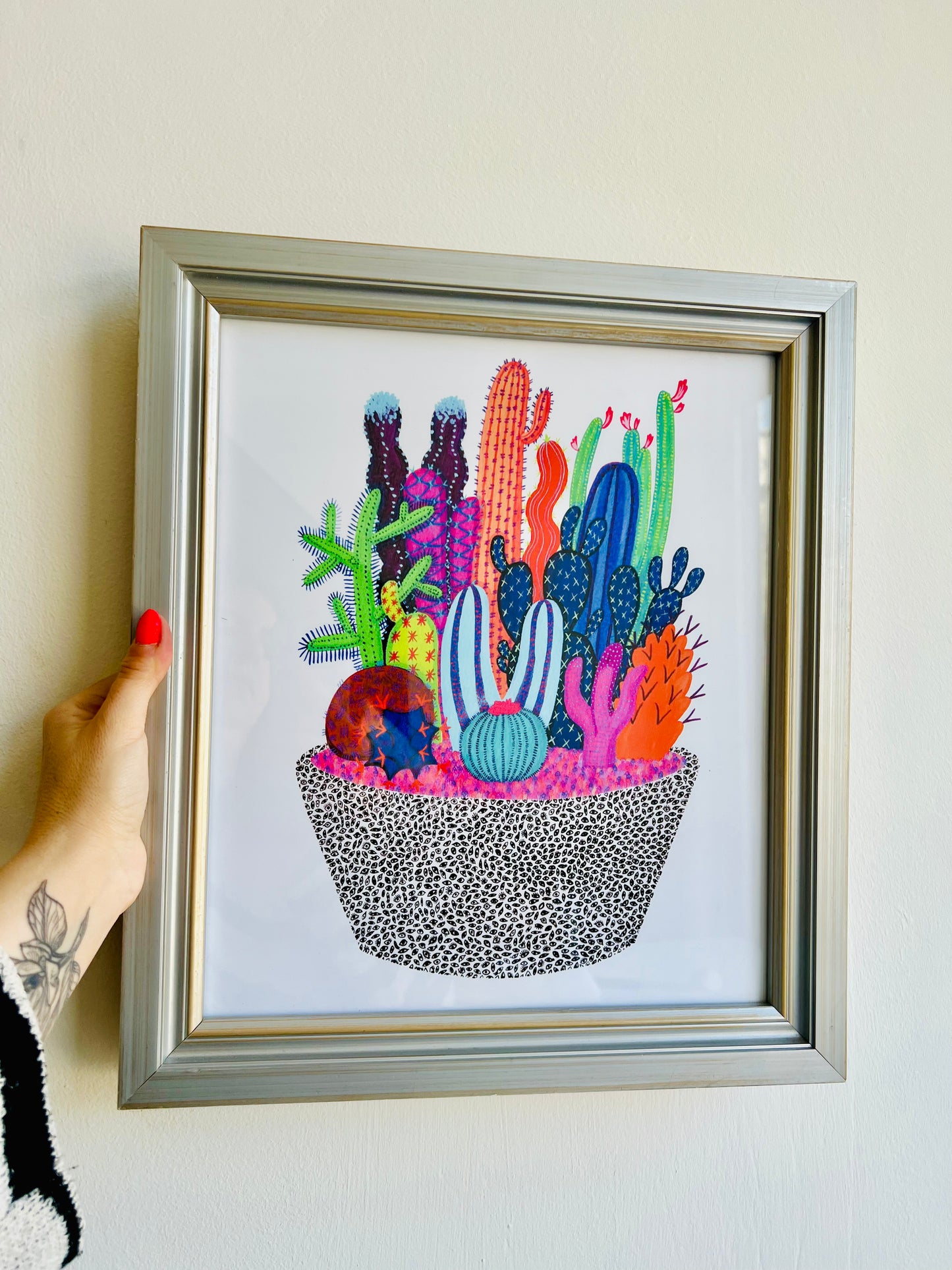 Cuadro Cactus Colores