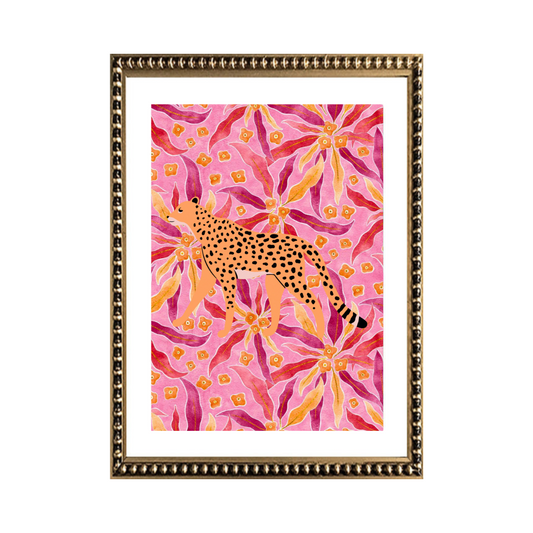 Cuadro Cheetah en Rosa