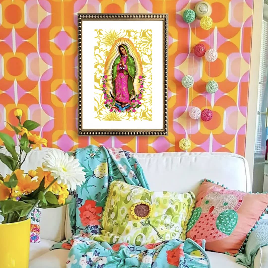 Cuadro Guadalupe Amarillo