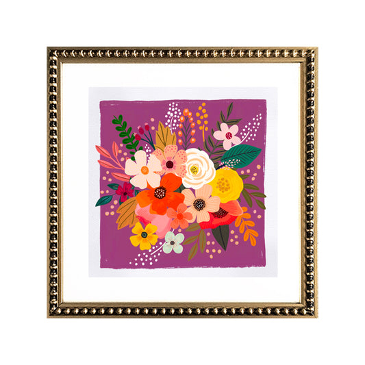 Cuadro Ramo de Flores Magenta