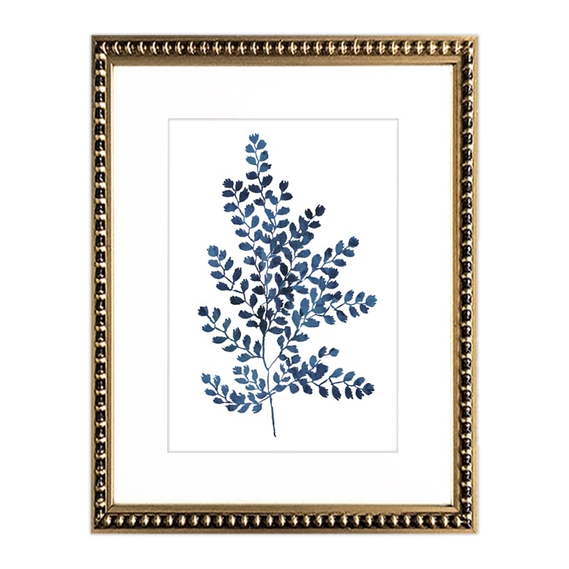 Cuadro Botanica Azul