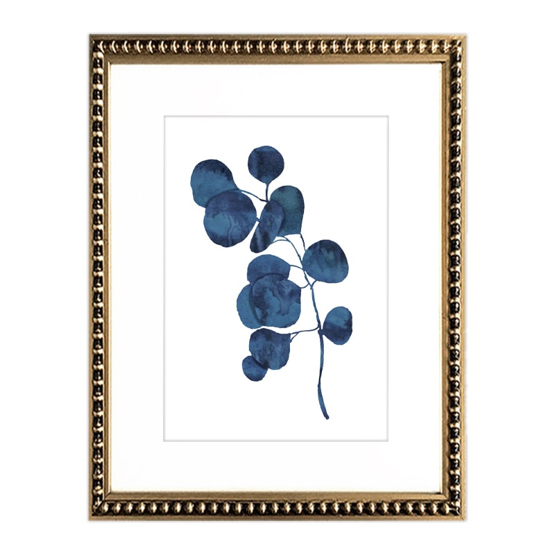 Cuadro Botanica Azul I