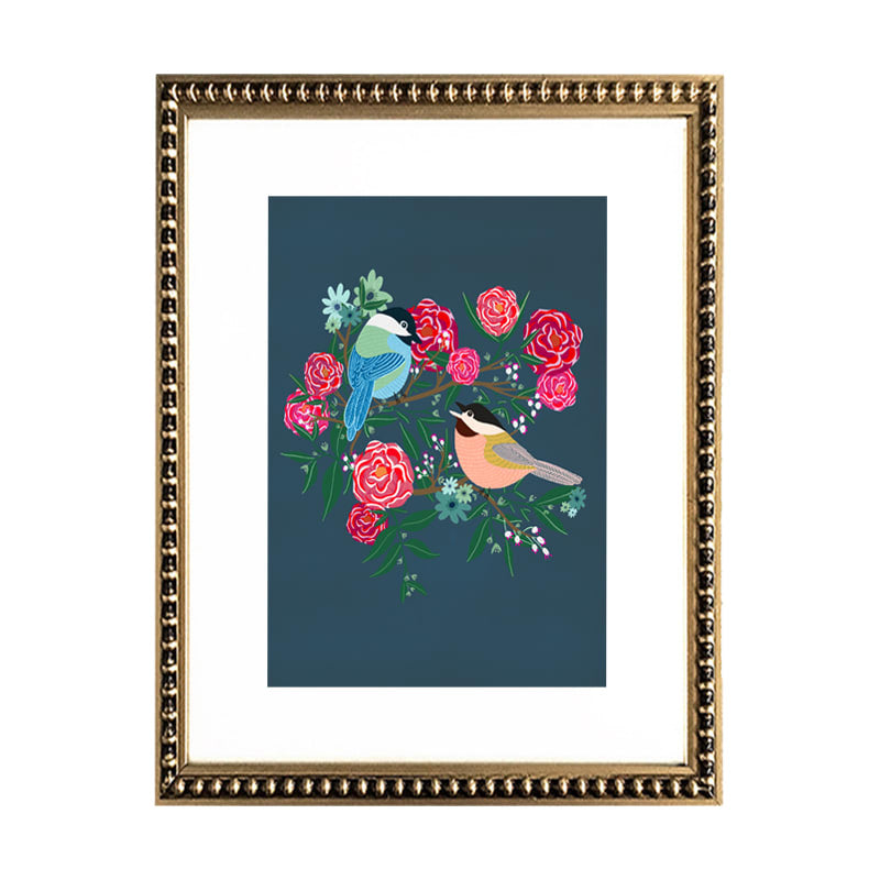 Pack 5 Cuadros Florales