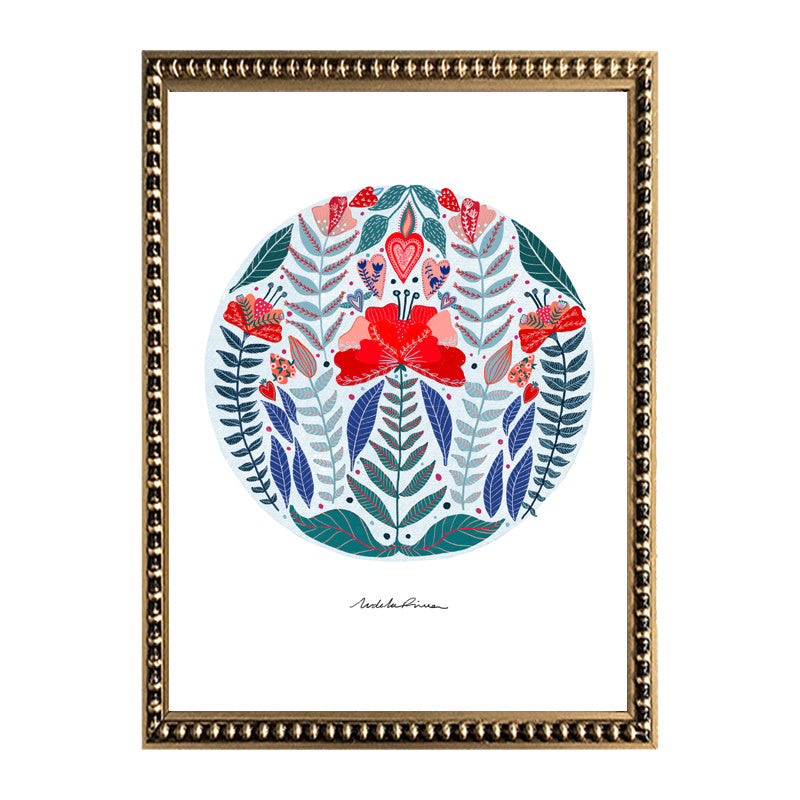 Pack 5 Cuadros Florales