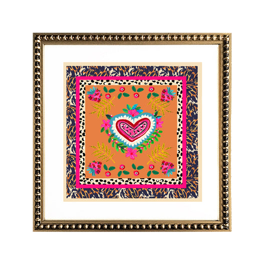 Cuadro Corazones Print