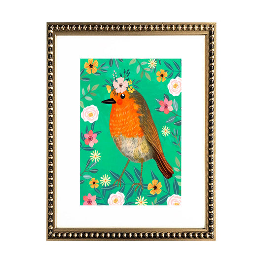 Cuadro Pajarito Verde