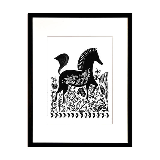 Cuadro Caballo B&N
