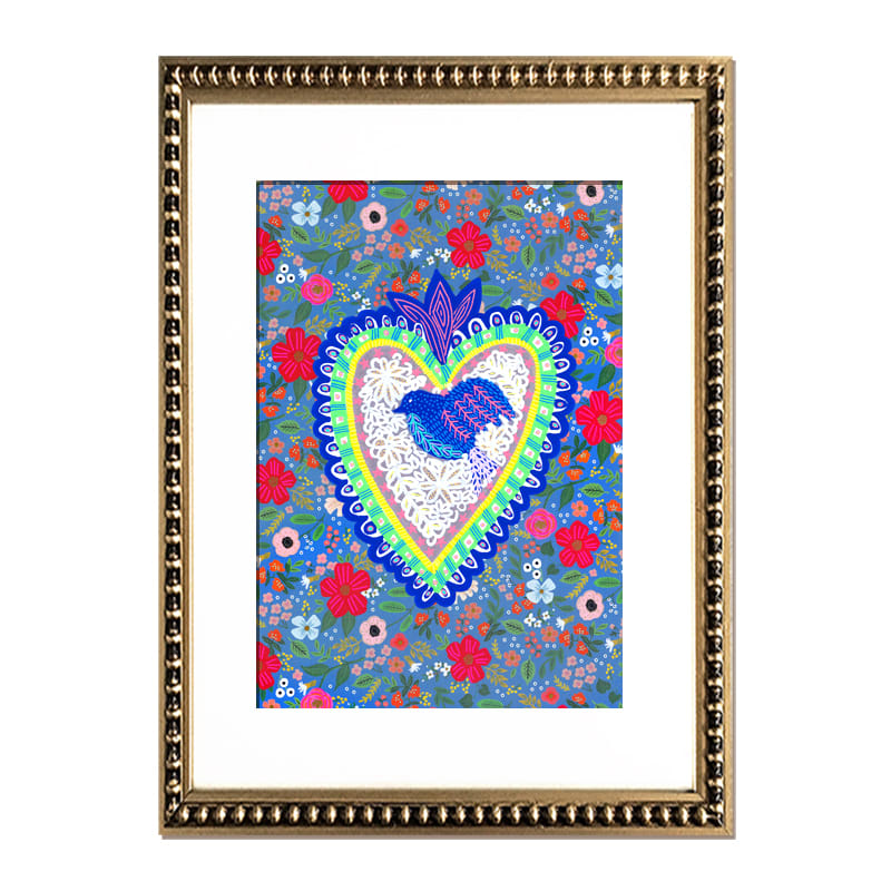Cuadro Corazón Flores 20