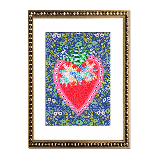 Pack 3 Cuadros Corazón & Flores