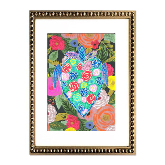 Cuadro Corazón Flores 12