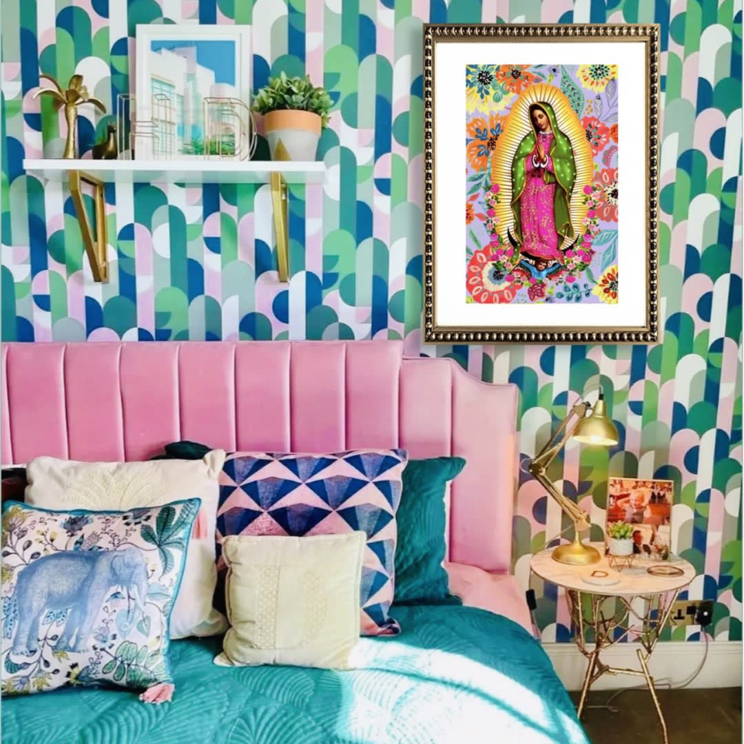 Cuadro Virgen de Guadalupe Colores