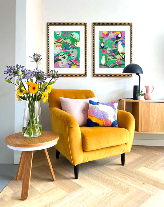 Cuadro Animalitos Perezosos