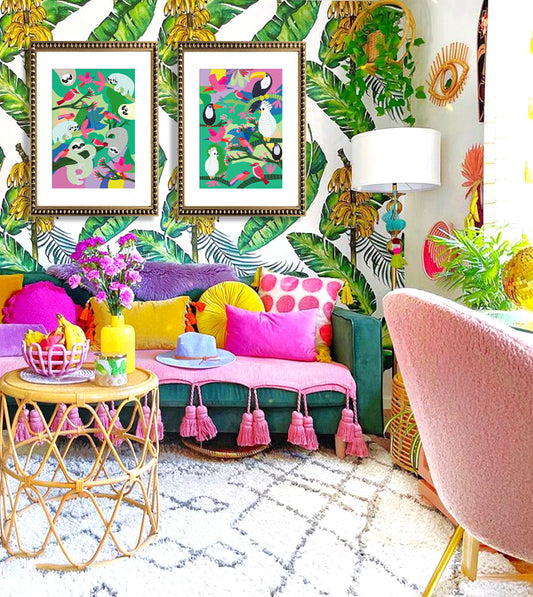 Cuadro Animalitos Loros