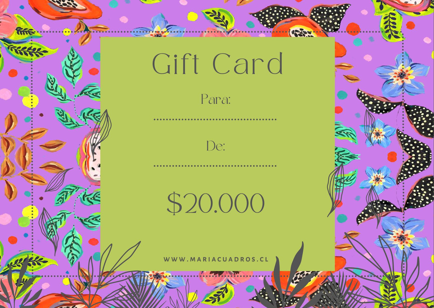 Gift Card $20.000