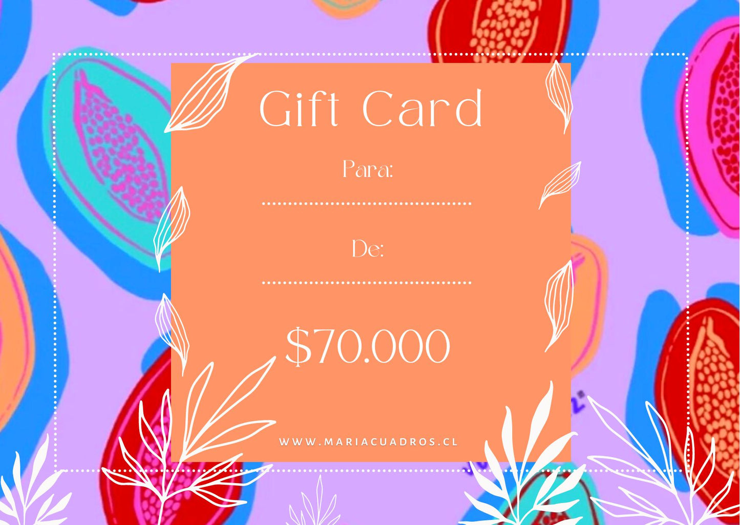 Gift Card $70.000