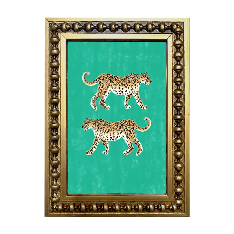 Mini Leopardos Turquesa