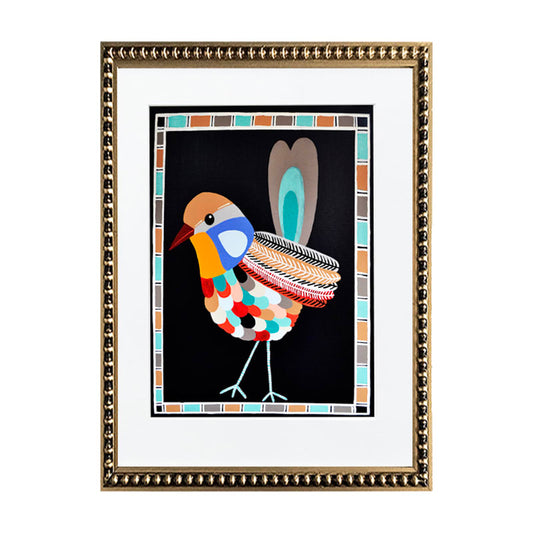 Cuadro Pajarito Multicolores