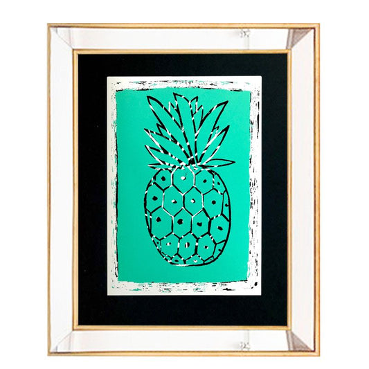 Piña Turquesa Espejo