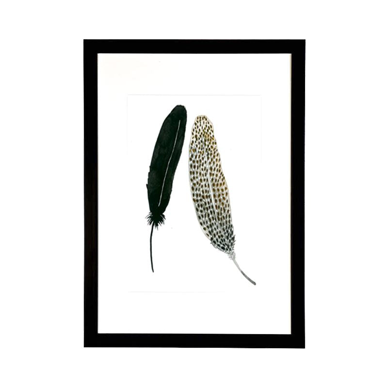 Tres Plumas Grises & Negro