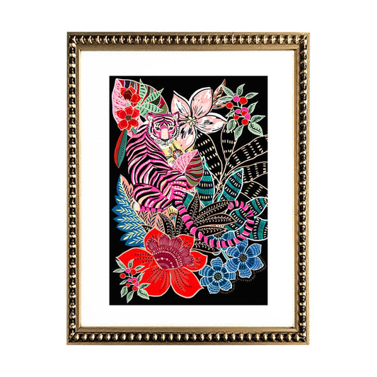 Tigre en Selva de Colores