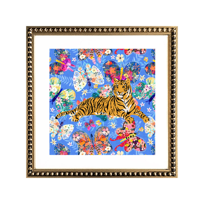 Cuadro Tigre en Mariposas