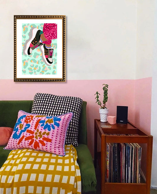 Cuadro Zapatillas Animal Print