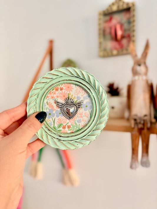 Cuadrito Corazón Mint II