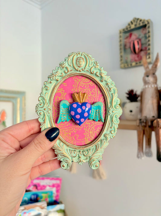 Cuadrito Corazón Mint V