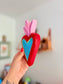 Corazón Llama Red para colgar