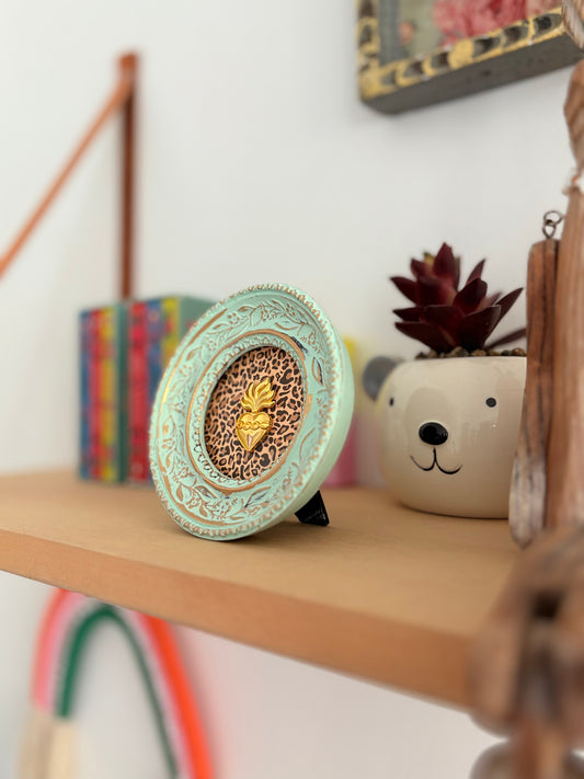 Cuadrito Corazón Gold - Preventa