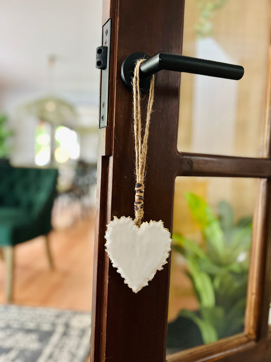 Corazón White Gold para colgar