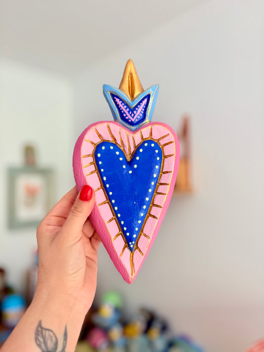 Corazón Azul XL para colgar