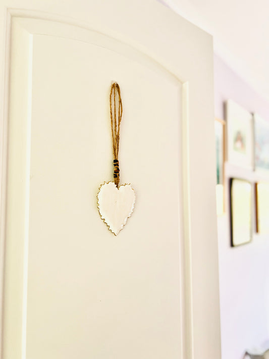 Corazón White Gold para colgar