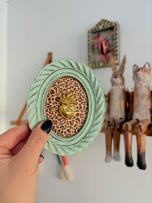 Cuadrito Corazón Mint III