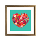 Cuadro Corazón en flores
