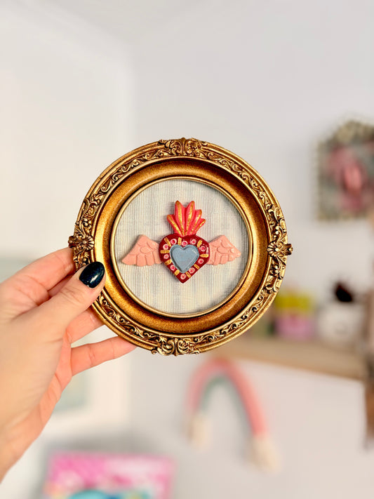 Cuadrito Corazón Gold
