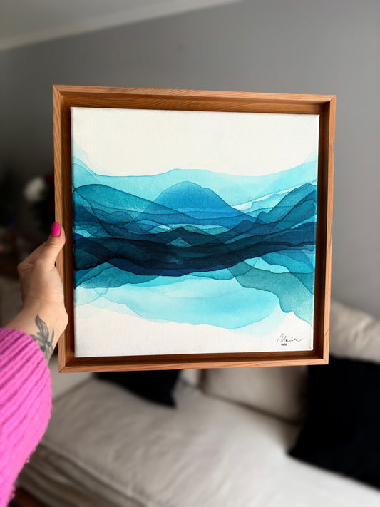 “Blue Paradise” Acrílico sobre tela